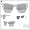 Womens Mod Style Large Square Cat Eye Hipster Plastic Sunglasses