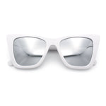 Womens Mod Style Large Square Cat Eye Hipster Plastic Sunglasses