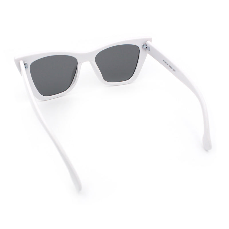 Womens Mod Style Large Square Cat Eye Hipster Plastic Sunglasses
