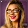 SA106 Black Narrow Rectangular Spring Hinge Plastic Clear Lens Eye Glasses