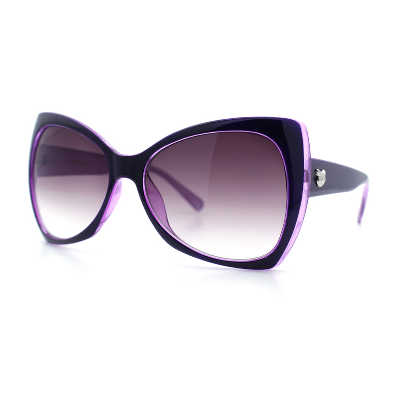 Unique Oversized Cat Eye Hybrid Butterfly Sunglasses