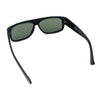 SA106 Mens Tempered Glass Lens 90s Mad Dog Flat Top Gangster Plastic Sunglasses Black - Green