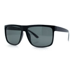 SA106 Temper Glass Shatterpoof Lens Oversize Thin Plastic Horned Sunglasses