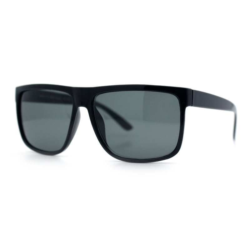 SA106 Temper Glass Shatterpoof Lens Oversize Thin Plastic Horned Sunglasses