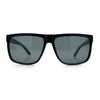 SA106 Temper Glass Shatterpoof Lens Oversize Thin Plastic Horned Sunglasses