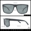 SA106 Temper Glass Shatterpoof Lens Oversize Thin Plastic Horned Sunglasses