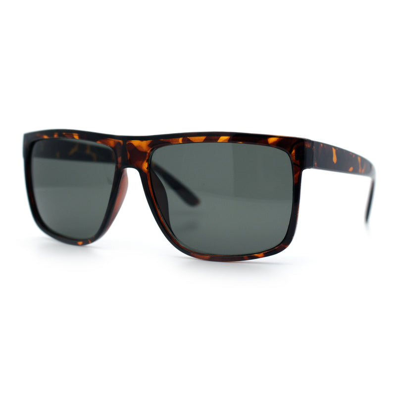 SA106 Temper Glass Shatterpoof Lens Oversize Thin Plastic Horned Sunglasses
