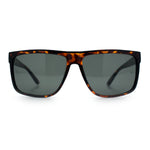 SA106 Temper Glass Shatterpoof Lens Oversize Thin Plastic Horned Sunglasses