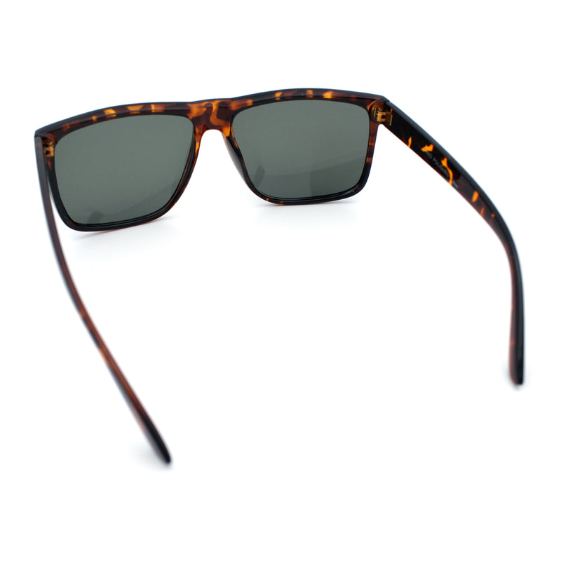 SA106 Temper Glass Shatterpoof Lens Oversize Thin Plastic Horned Sunglasses