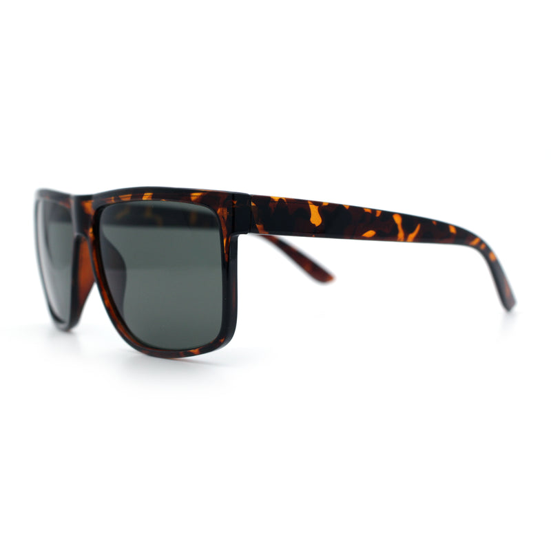 SA106 Temper Glass Shatterpoof Lens Oversize Thin Plastic Horned Sunglasses