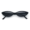 Womens Classy Think Plastic Narrow Rectangle Cat Eye Mod Fashion Sunglasses