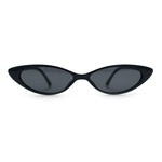 Womens Classy Think Plastic Narrow Rectangle Cat Eye Mod Fashion Sunglasses