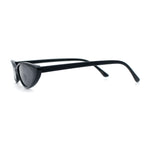 Womens Classy Think Plastic Narrow Rectangle Cat Eye Mod Fashion Sunglasses