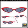 Womens Classy Think Plastic Narrow Rectangle Cat Eye Mod Fashion Sunglasses