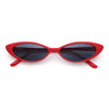 Womens Classy Think Plastic Narrow Rectangle Cat Eye Mod Fashion Sunglasses