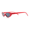 Womens Classy Think Plastic Narrow Rectangle Cat Eye Mod Fashion Sunglasses