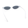 Womens Classy Think Plastic Narrow Rectangle Cat Eye Mod Fashion Sunglasses