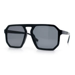 Mens Octagon Geometric Plastic Racer Mob Pilots Sunglasses