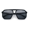 Mens Octagon Geometric Plastic Racer Mob Pilots Sunglasses