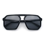 Mens Octagon Geometric Plastic Racer Mob Pilots Sunglasses