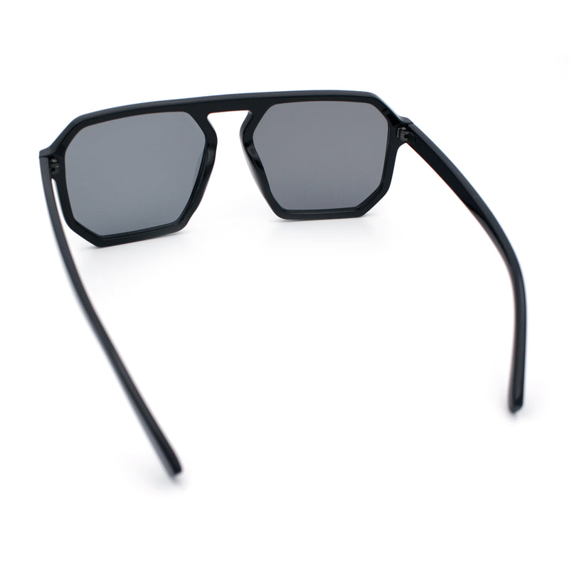 Mens Octagon Geometric Plastic Racer Mob Pilots Sunglasses