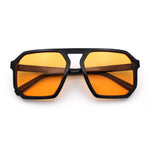 Mens Octagon Geometric Plastic Racer Mob Pilots Sunglasses