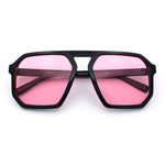 Mens Octagon Geometric Plastic Racer Mob Pilots Sunglasses
