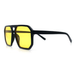 Mens Octagon Geometric Plastic Racer Mob Pilots Sunglasses