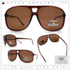 Polarized Oversize Large Thin Plastic Racer Mens Sport Aviator Sunglasses