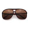 Polarized Oversize Large Thin Plastic Racer Mens Sport Aviator Sunglasses