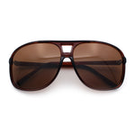 Polarized Oversize Large Thin Plastic Racer Mens Sport Aviator Sunglasses