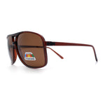 Polarized Oversize Large Thin Plastic Racer Mens Sport Aviator Sunglasses
