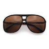 Polarized Oversize Large Thin Plastic Racer Mens Sport Aviator Sunglasses