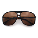 Polarized Oversize Large Thin Plastic Racer Mens Sport Aviator Sunglasses