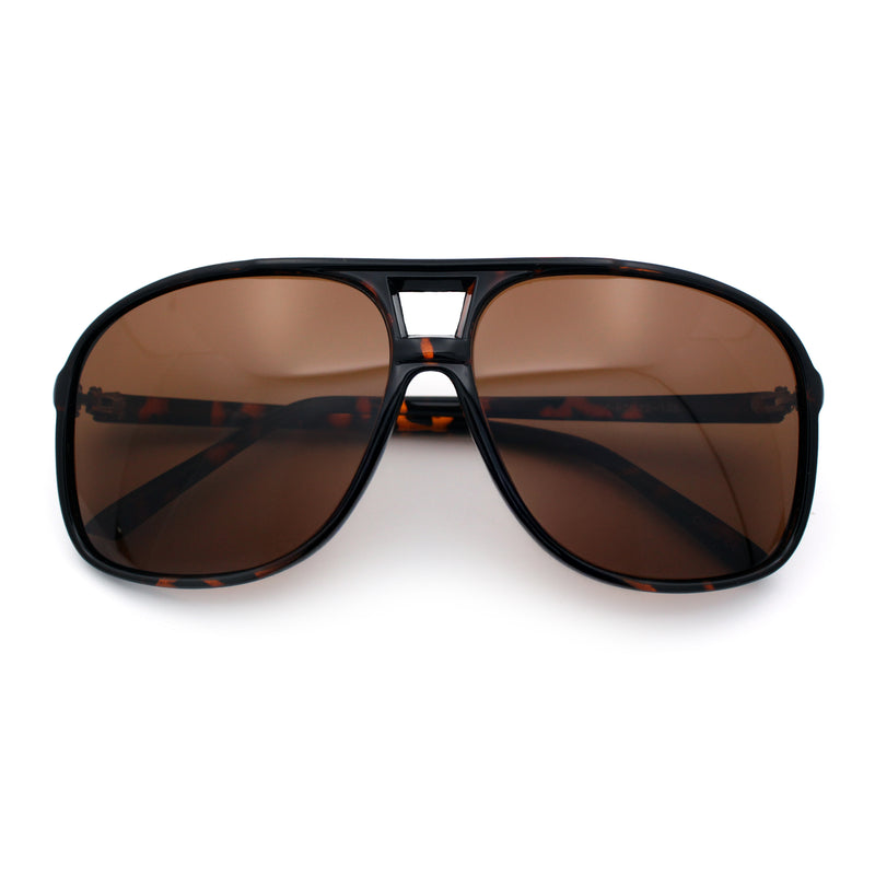 Polarized Oversize Large Thin Plastic Racer Mens Sport Aviator Sunglasses