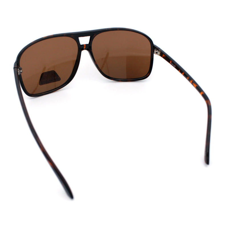 Polarized Oversize Large Thin Plastic Racer Mens Sport Aviator Sunglasses