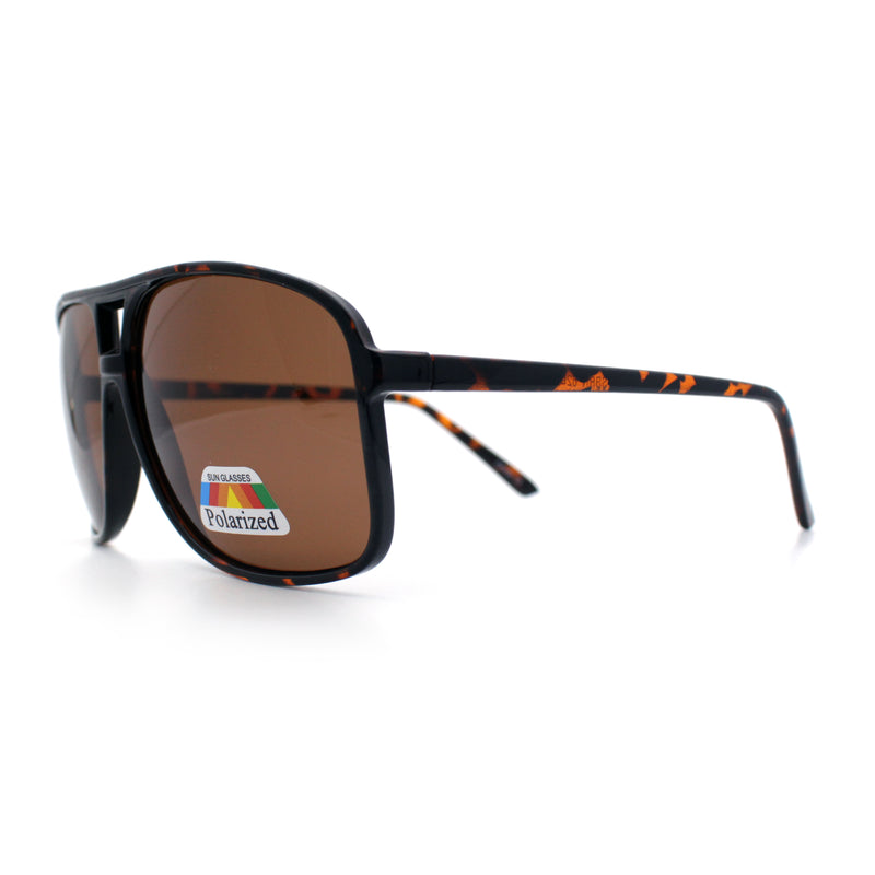 Polarized Oversize Large Thin Plastic Racer Mens Sport Aviator Sunglasses