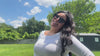 SA106 Womens Ruffled Edge Horn Rim Hipster Fashion Sunglasses