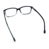 Stylish Classic Thin Plastic Rectangular Horn Rim Reading Glasses