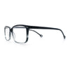 Stylish Classic Thin Plastic Rectangular Horn Rim Reading Glasses