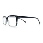 Stylish Classic Thin Plastic Rectangular Horn Rim Reading Glasses