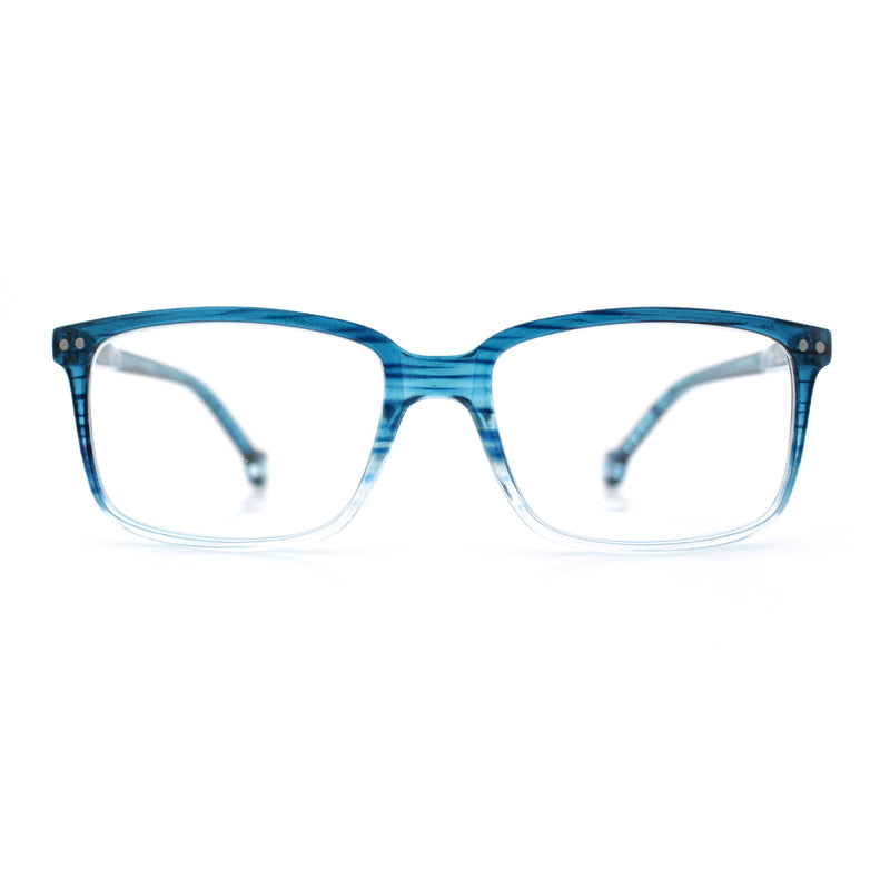 Stylish Classic Thin Plastic Rectangular Horn Rim Reading Glasses