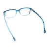 Stylish Classic Thin Plastic Rectangular Horn Rim Reading Glasses