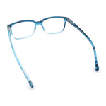 Stylish Classic Thin Plastic Rectangular Horn Rim Reading Glasses