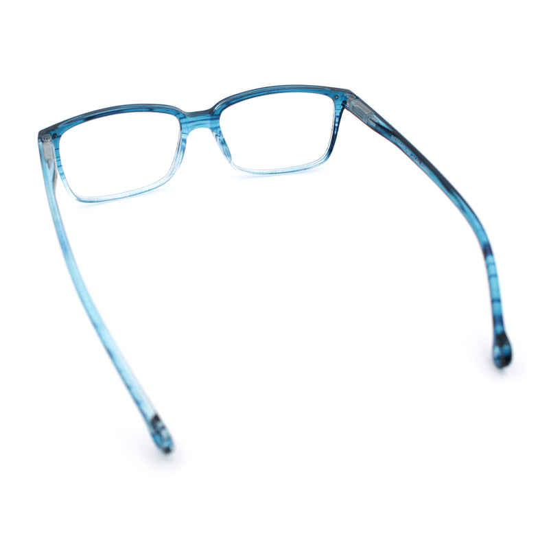 Stylish Classic Thin Plastic Rectangular Horn Rim Reading Glasses