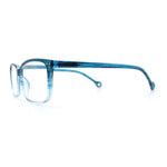 Stylish Classic Thin Plastic Rectangular Horn Rim Reading Glasses