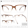 Stylish Classic Thin Plastic Rectangular Horn Rim Reading Glasses