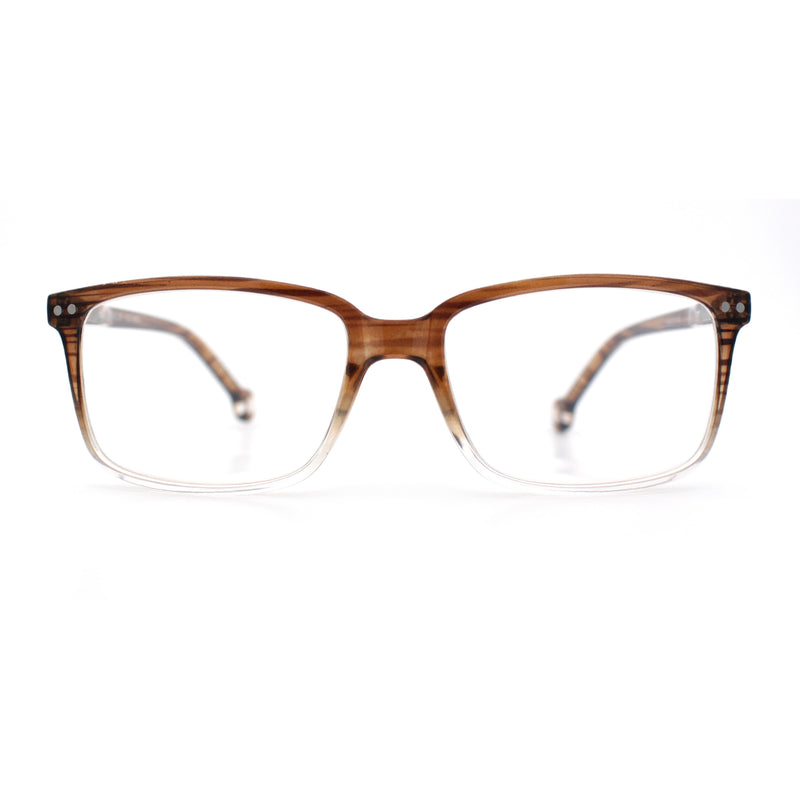 Stylish Classic Thin Plastic Rectangular Horn Rim Reading Glasses