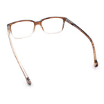 Stylish Classic Thin Plastic Rectangular Horn Rim Reading Glasses