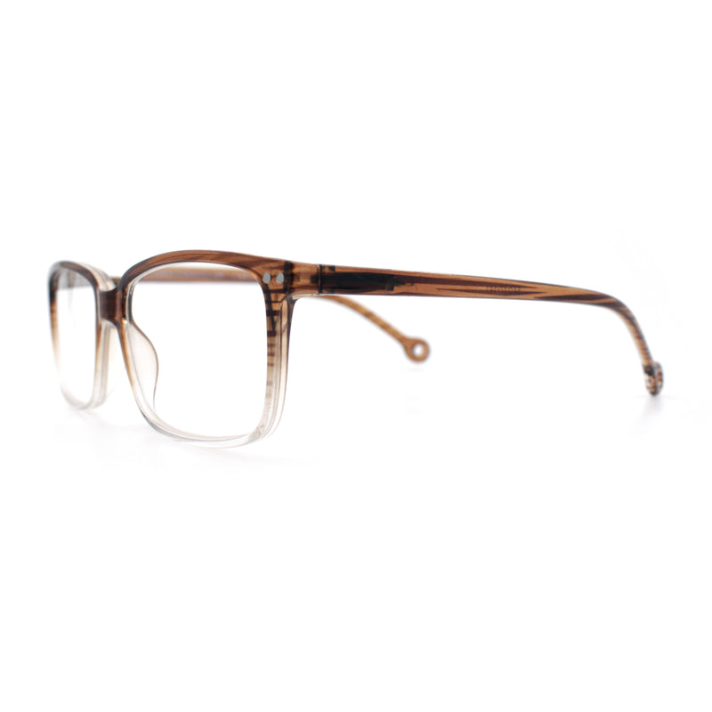 Stylish Classic Thin Plastic Rectangular Horn Rim Reading Glasses